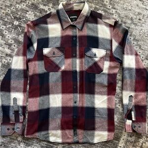 RSQ Mens flannel. Oversized fit size large. Overlapped colors.